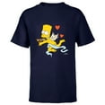 thumbnail image 1 of The Simpsons Bart Cherub Slingshot Cupid - Short Sleeve T-Shirt for Kids – Customized-Navy, 1 of 5