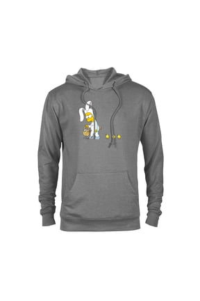 Bart Easter Egg Bunny - Pullover Hoodie for Adults - Customized-Graphite Heather