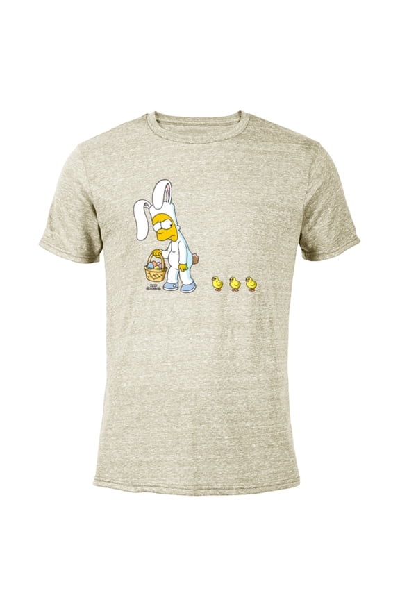 Bart Easter Egg Bunny - Short Sleeve Blended T-Shirt for Adults - Customized-Yellow