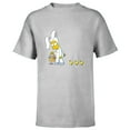 thumbnail image 1 of The Simpsons Bart Easter Egg Bunny - Short Sleeve T-Shirt for Kids - Customized-Athletic Heather, 1 of 5