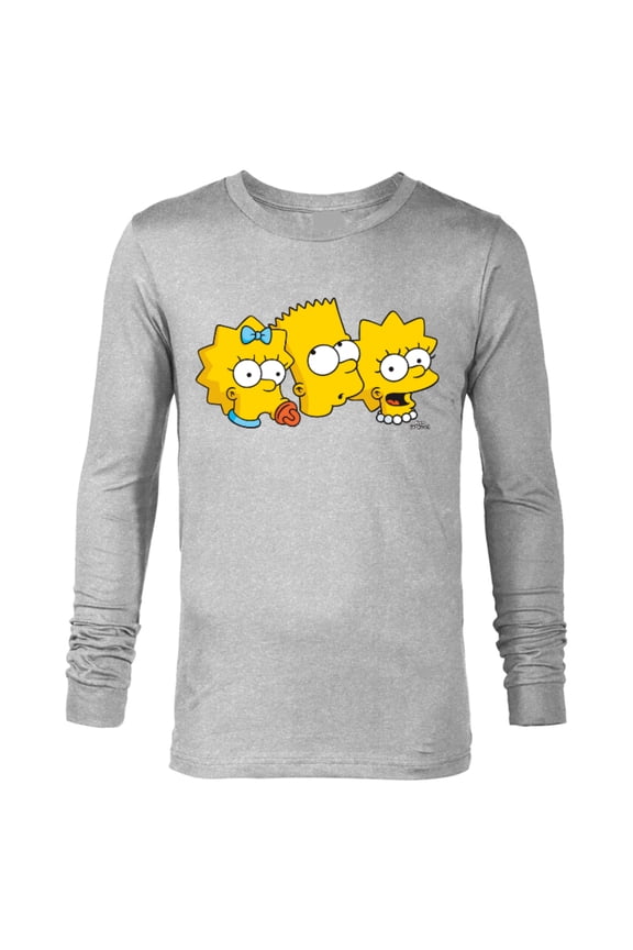 Bart Lisa Maggie - Long Sleeve T-Shirt for Men - Customized-Athletic Heather