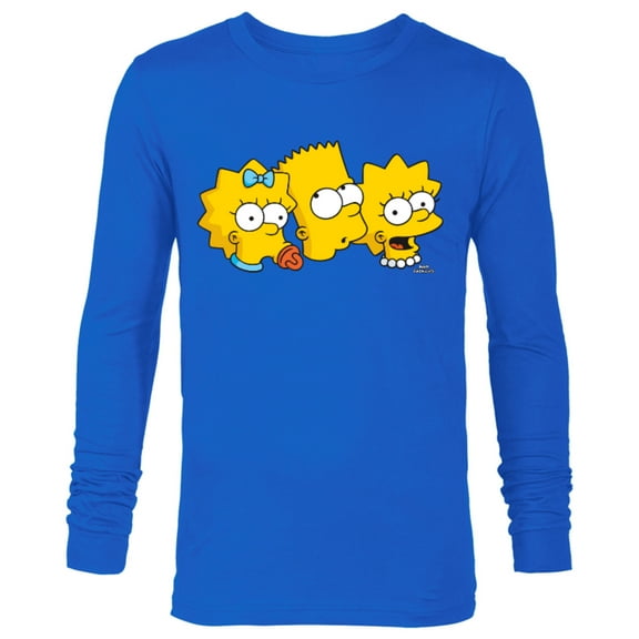 The Simpsons Bart Lisa Maggie - Long Sleeve T-Shirt for Men - Customized-Royal