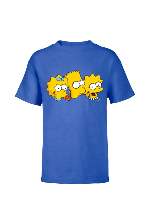 Bart Lisa Maggie - Short Sleeve T-Shirt for Kids - Customized-Royal
