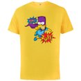 thumbnail image 1 of The Simpsons Bart Simpson Bartman Super Hero Sound Effects- Short Sleeve Cotton T-Shirt for Adults - Customized-Sunflower, 1 of 5