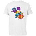 thumbnail image 1 of The Simpsons Bart Simpson Bartman Super Hero Sound Effects- Short Sleeve Cotton T-Shirt for Adults - Customized-White, 1 of 5