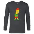 thumbnail image 1 of The Simpsons Bart Simpson Elf Bart Holiday - Long Sleeve T-Shirt for Men – Customized-Charcoal Heather, 1 of 5