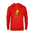 thumbnail image 1 of The Simpsons Bart Simpson Elf Bart Holiday - Pullover Hoodie for Adults – Customized-Red Heather, 1 of 5