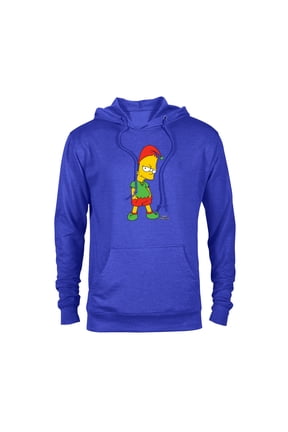 Bart Simpson Elf Bart Holiday - Pullover Hoodie for Adults – Customized-Royal Heather