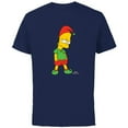 thumbnail image 1 of The Simpsons Bart Simpson Elf Bart Holiday - Short Sleeve Cotton T-Shirt for Adults - Customized-Navy, 1 of 5