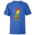 thumbnail image 1 of The Simpsons Bart Simpson Elf Bart Holiday - Short Sleeve T-Shirt for Kids – Customized-Royal, 1 of 5