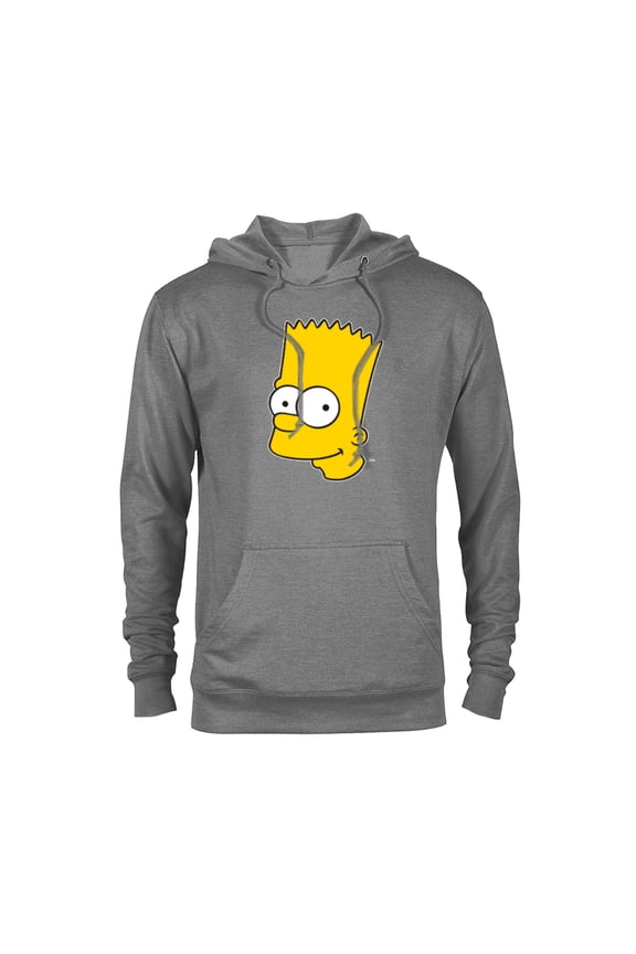 Bart Simpson Face - Pullover Hoodie for Adults- Customized-Graphite Heather