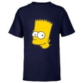 thumbnail image 1 of The Simpsons Bart Simpson Face - Short Sleeve T-Shirt for Kids- Customized-Athletic Navy, 1 of 5