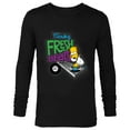 thumbnail image 1 of The Simpsons Bart Simpson Funky Fresh Beats Served Daily - Long Sleeve T-Shirt for Men - Customized-Black, 1 of 5