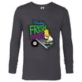 thumbnail image 1 of The Simpsons Bart Simpson Funky Fresh Beats Served Daily - Long Sleeve T-Shirt for Men - Customized-Charcoal Heather, 1 of 5