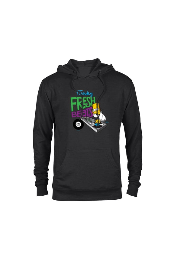 Bart Simpson Funky Fresh Beats Served Daily - Pullover Hoodie for Adults - Customized-Black