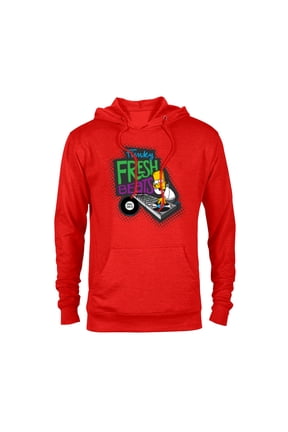 Bart Simpson Funky Fresh Beats Served Daily - Pullover Hoodie for Adults - Customized-Red
