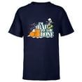 thumbnail image 1 of The Simpsons Bart Simpson I’m Bad to the Bone Skateboard - Short Sleeve T-Shirt for Kids - Customized-Navy, 1 of 5