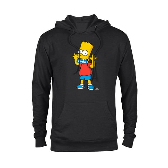 The Simpsons Bart Simpson Rude Mouth - Pullover Hoodie for Adults – Customized-Black