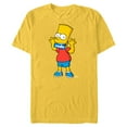 thumbnail image 1 of The Simpsons Bart Simpson Rude Mouth - Short Sleeve Blended T-Shirt for Adults – Customized-Yellow, 1 of 5