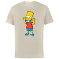 thumbnail image 1 of The Simpsons Bart Simpson Rude Mouth - Short Sleeve Cotton T-Shirt for Adults - Customized-Natural, 1 of 5