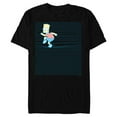 thumbnail image 1 of The Simpsons Bart Simpson Ruled Notebook Paper School Escape - Short Sleeve Blended T-Shirt for Adults - Customized-Black, 1 of 5