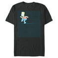 thumbnail image 1 of The Simpsons Bart Simpson Ruled Notebook Paper School Escape - Short Sleeve Blended T-Shirt for Adults - Customized-Dark Heather, 1 of 5