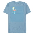 thumbnail image 1 of The Simpsons Bart Simpson Ruled Notebook Paper School Escape - Short Sleeve Blended T-Shirt for Adults - Customized-Ocean Blue, 1 of 5