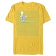 thumbnail image 1 of The Simpsons Bart Simpson Ruled Notebook Paper School Escape - Short Sleeve Blended T-Shirt for Adults - Customized-Yellow, 1 of 5