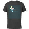 thumbnail image 1 of The Simpsons Bart Simpson Ruled Notebook Paper School Escape - Short Sleeve Cotton T-Shirt for Adults - Customized-Charcoal, 1 of 5