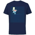 thumbnail image 1 of The Simpsons Bart Simpson Ruled Notebook Paper School Escape - Short Sleeve Cotton T-Shirt for Adults - Customized-Navy, 1 of 5