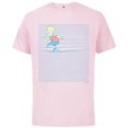 thumbnail image 1 of The Simpsons Bart Simpson Ruled Notebook Paper School Escape - Short Sleeve Cotton T-Shirt for Adults - Customized-Soft Pink, 1 of 5