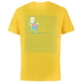 thumbnail image 1 of The Simpsons Bart Simpson Ruled Notebook Paper School Escape - Short Sleeve Cotton T-Shirt for Adults - Customized-Yellow, 1 of 5
