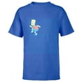 thumbnail image 1 of The Simpsons Bart Simpson Ruled Notebook Paper School Escape - Short Sleeve T-Shirt for Kids - Customized-Royal, 1 of 5