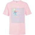 thumbnail image 1 of The Simpsons Bart Simpson Ruled Notebook Paper School Escape - Short Sleeve T-Shirt for Kids - Customized-Soft Pink, 1 of 5