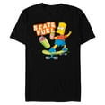 thumbnail image 1 of The Simpsons Bart Simpson Skate Fuel Skateboard Squishee - Short Sleeve Blended T-Shirt for Adults - Customized-Black, 1 of 5