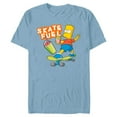 thumbnail image 1 of The Simpsons Bart Simpson Skate Fuel Skateboard Squishee - Short Sleeve Blended T-Shirt for Adults - Customized-Ocean Blue, 1 of 5