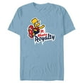 thumbnail image 1 of The Simpsons Bart Simpson Skate Royalty - Short Sleeve Blended T-Shirt for Adults - Customized-Ocean Blue, 1 of 5