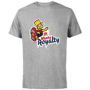 The Simpsons Bart Simpson Skate Royalty - Short Sleeve Cotton T-Shirt for Adults - Customized-Athletic Heather