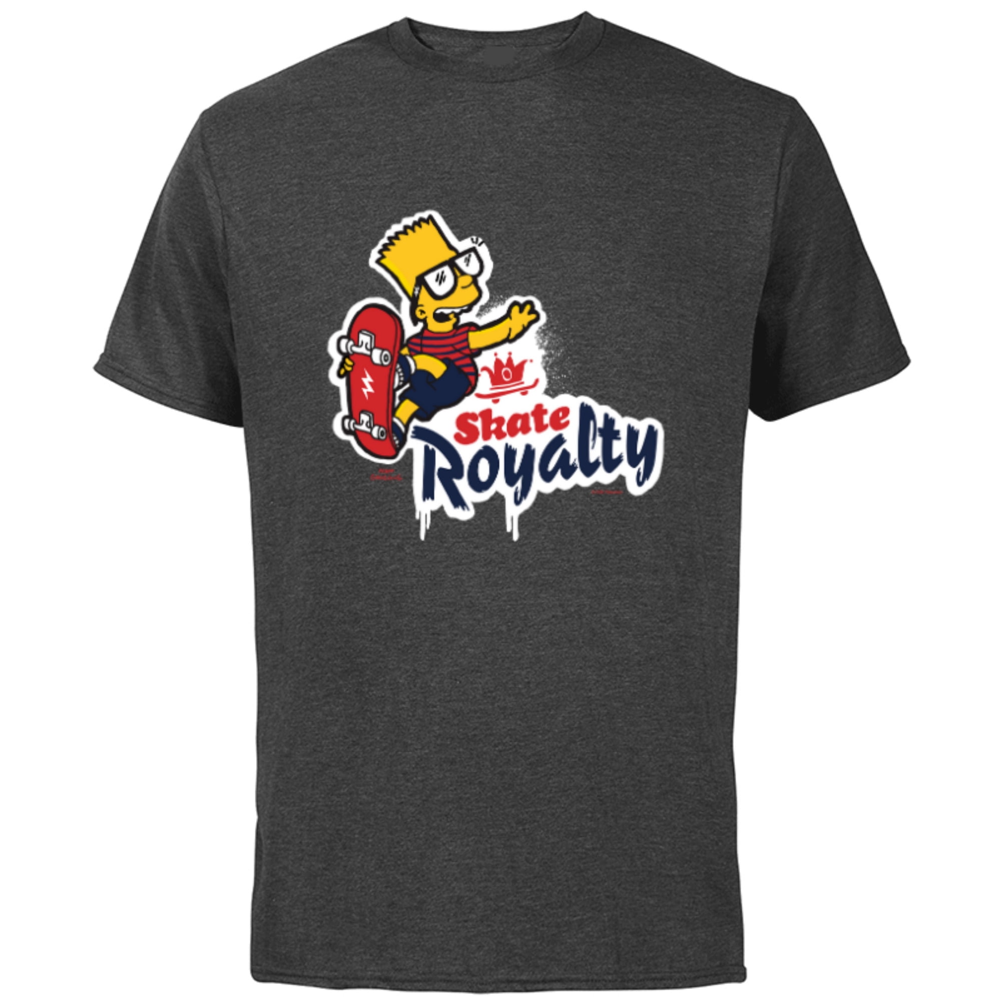 The Simpsons Bart Simpson Skate Royalty - Short Sleeve Cotton T-Shirt ...