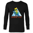 thumbnail image 1 of The Simpsons Bart Simpson Snowboarding Snow Rat - Long Sleeve T-Shirt for Men - Customized-Black, 1 of 5