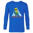 thumbnail image 1 of The Simpsons Bart Simpson Snowboarding Snow Rat - Long Sleeve T-Shirt for Men - Customized-Navy, 1 of 5