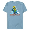 thumbnail image 1 of The Simpsons Bart Simpson Snowboarding Snow Rat - Short Sleeve Blended T-Shirt for Adults - Customized-Ocean Blue, 1 of 5