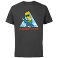thumbnail image 1 of The Simpsons Bart Simpson Snowboarding Snow Rat - Short Sleeve Cotton T-Shirt for Adults - Customized-Charcoal, 1 of 5