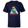 thumbnail image 1 of The Simpsons Bart Simpson Snowboarding Snow Rat - Short Sleeve T-Shirt for Kids - Customized-Navy, 1 of 5