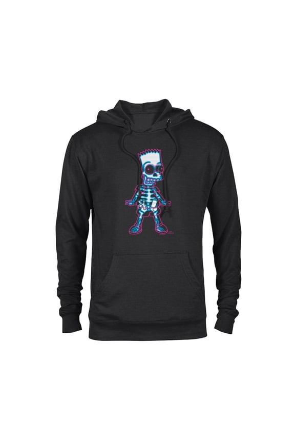 Bart Simpson Way in Trouble X-Ray - Pullover Hoodie for Adults - Customized-Black