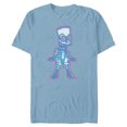 thumbnail image 1 of The Simpsons Bart Simpson Way in Trouble X-Ray - Short Sleeve Blended T-Shirt for Adults - Customized-Ocean Blue, 1 of 5