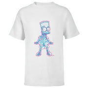 THE SIMPSONS Bart Simpson Way in Trouble X-Ray - Short Sleeve T-Shirt for Kids - Customized-White