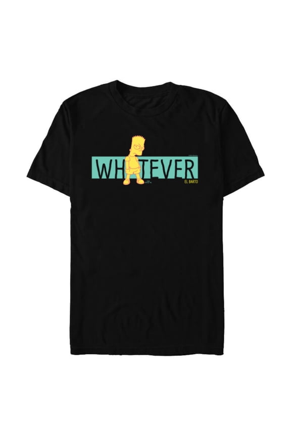 Bart Simpson Whatever El Barto - Short Sleeve Blended T-Shirt for Adults - Customized-Black Snow Heather