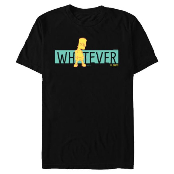 The Simpsons Bart Simpson Whatever El Barto - Short Sleeve Blended T-Shirt for Adults - Customized-Black Snow Heather