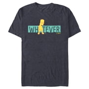The Simpsons Bart Simpson Whatever El Barto - Short Sleeve Blended T-Shirt for Adults - Customized-Denim Snow Heather